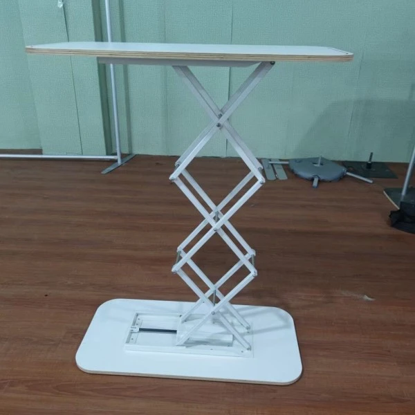 Rechthoekige hefbare toonbank