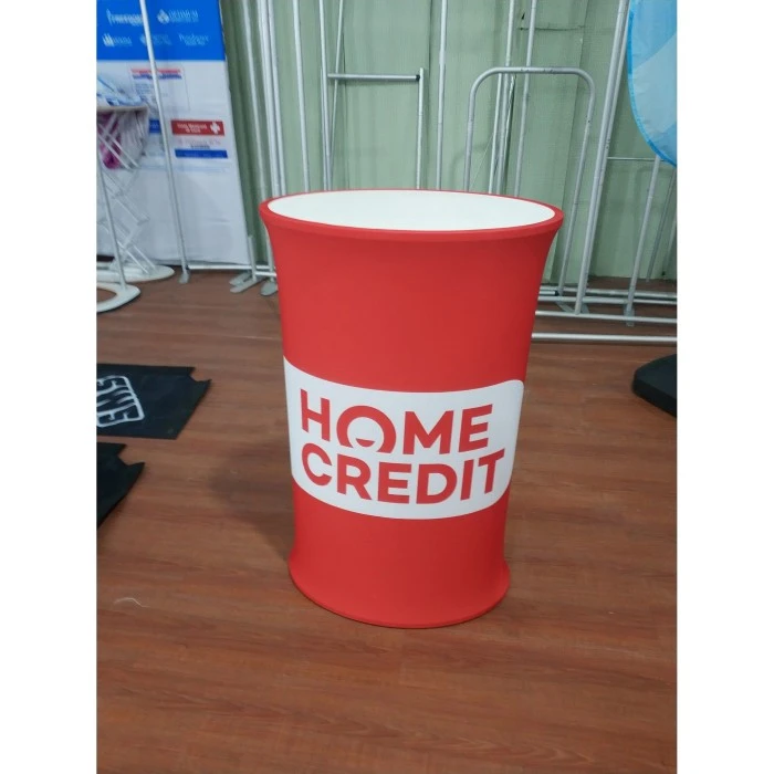 Ronde draagbare toonbank